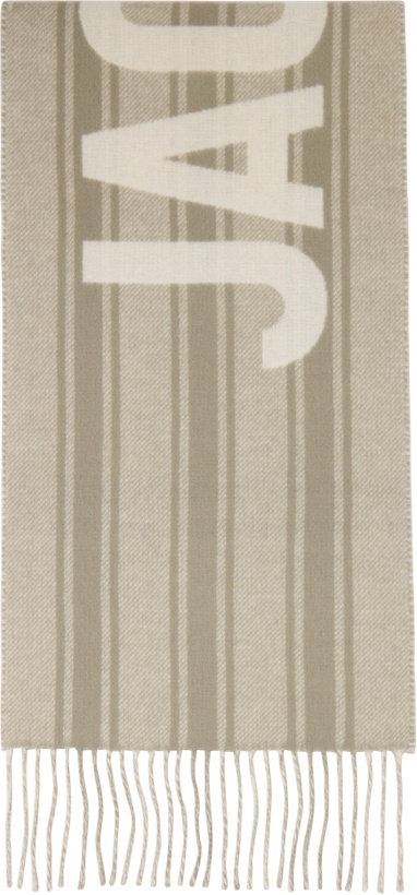 Photo: JACQUEMUS Gray 'The Jacquemus' Scarf
