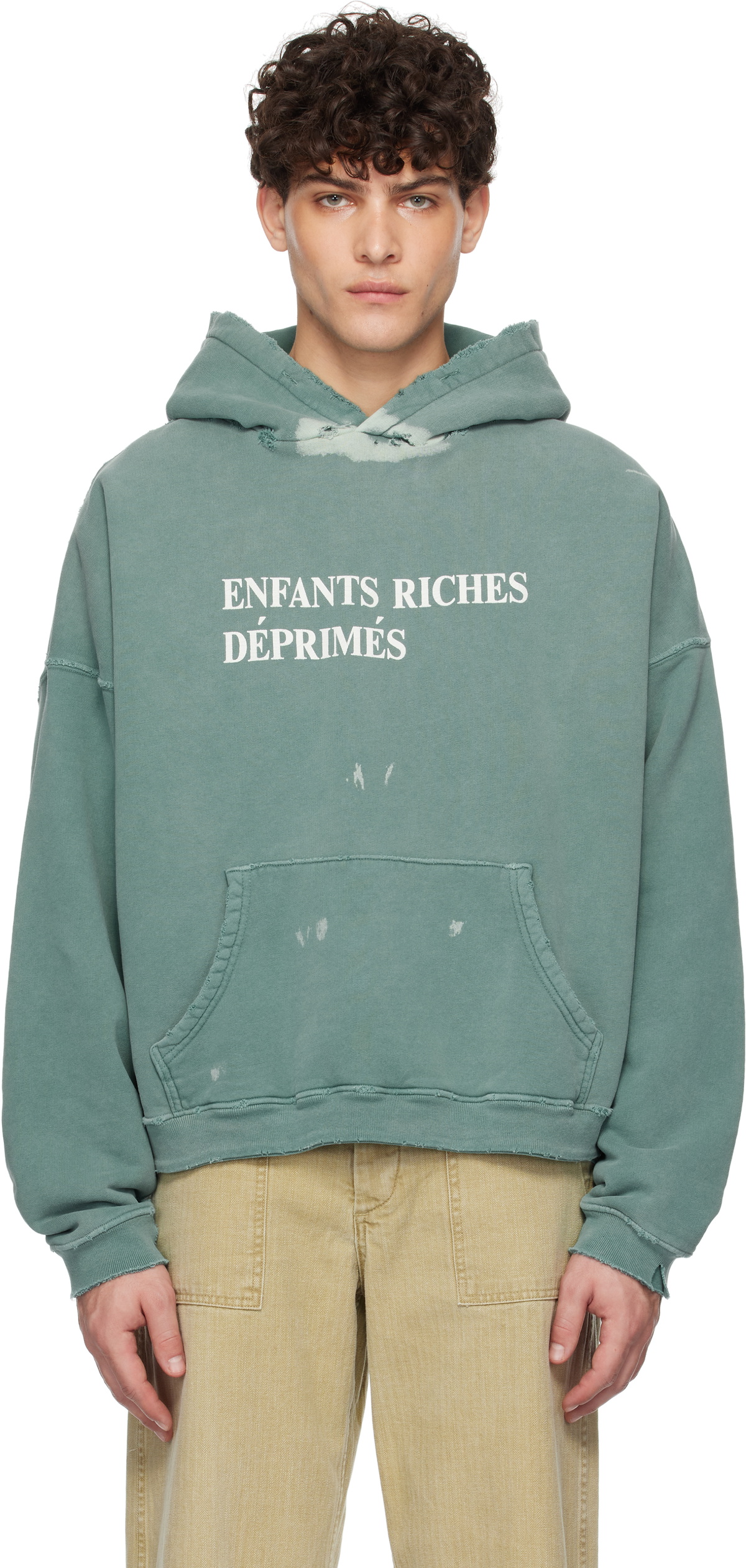 Enfants Riches Déprimés Green Classic Logo Hoodie Enfants Enfants Riches Déprimés Green Classic Logo Hoodie Enfants
