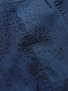 BLUE BLUE JAPAN - Patchwork Indigo-Dyed Linen Jacket - Blue - M