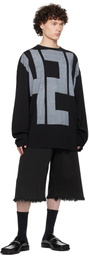 424 Black '424' Block T-shirt