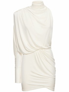 ALEXANDRE VAUTHIER Draped Jersey One Sleeve Mini Dress