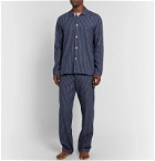 Oliver Spencer Loungewear - Cannington Gingham Cotton Drawstring Pyjama Trousers - Blue