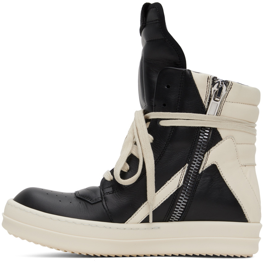 Rick Owens Black Geobasket Sneakers