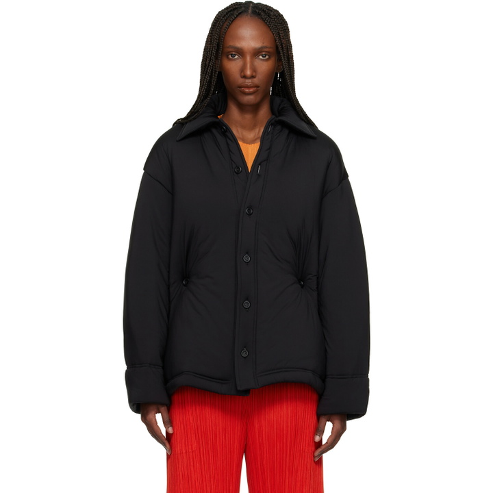 Photo: ISSEY MIYAKE Black Pumped-T Jacket