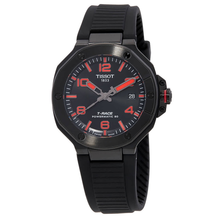 Photo: Tissot T-Race Powermatic 80 Automatic Black Dial Mens Watch T1418073705700