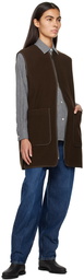 TOTEME Brown Zip Vest