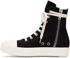 Rick Owens Drkshdw Black Ramones High Sneakers