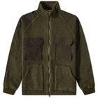 Nanamica Men's Vintage Wool Fleece Jacket in Sage Green