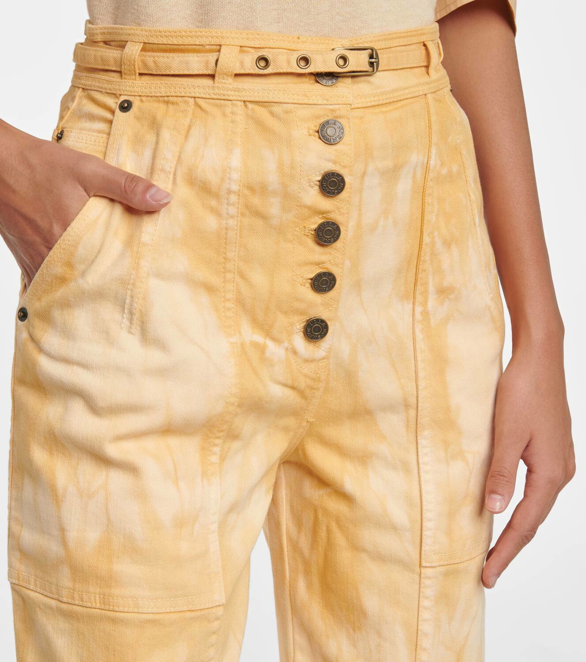 Ulla Johnson Apollo tapered-fit tie-dye jeans