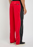 Nahmias Ollie Logo Panelled Jersey Track Pants Red