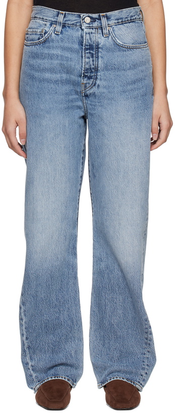 Photo: Totême Blue Twisted Seam Jeans