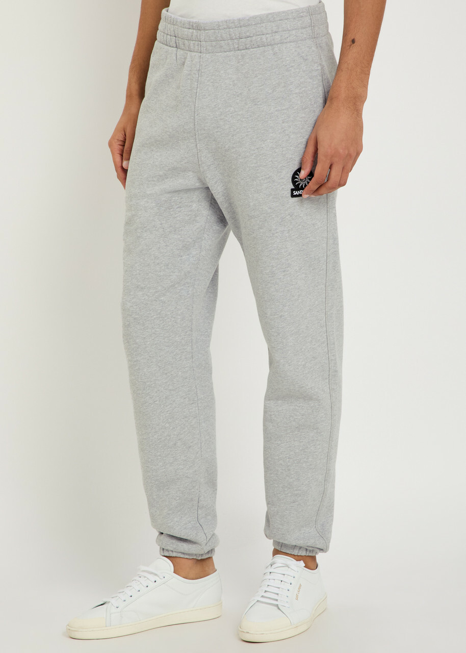Sandbanks Logo Cotton Sweatpants Grey