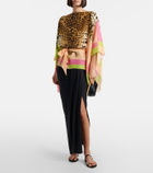 Roberto Cavalli Printed silk top