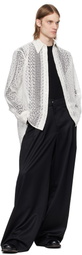 CMMAWEAR Black Wide Fluid Trousers