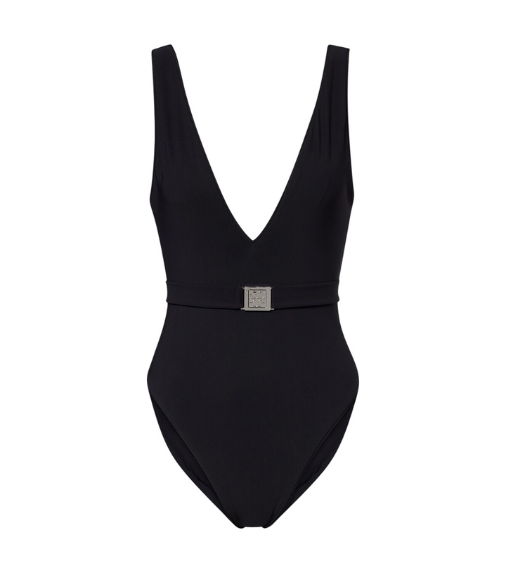 Photo: Tory Burch Double T belted swimsuit