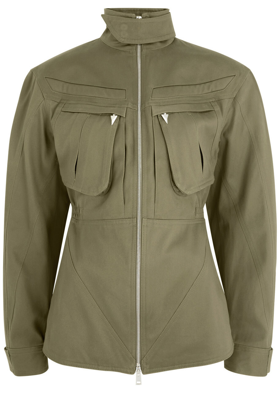 Mugler Black Sculptured Scuba Jacket Mugler