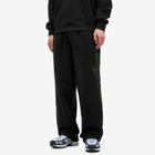 Billionaire Boys Club Men's Script Logo Chainstitch Wide Leg Sweat in Black
