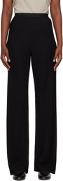 WARDROBE.NYC Black Crepe Bias Cut Trousers