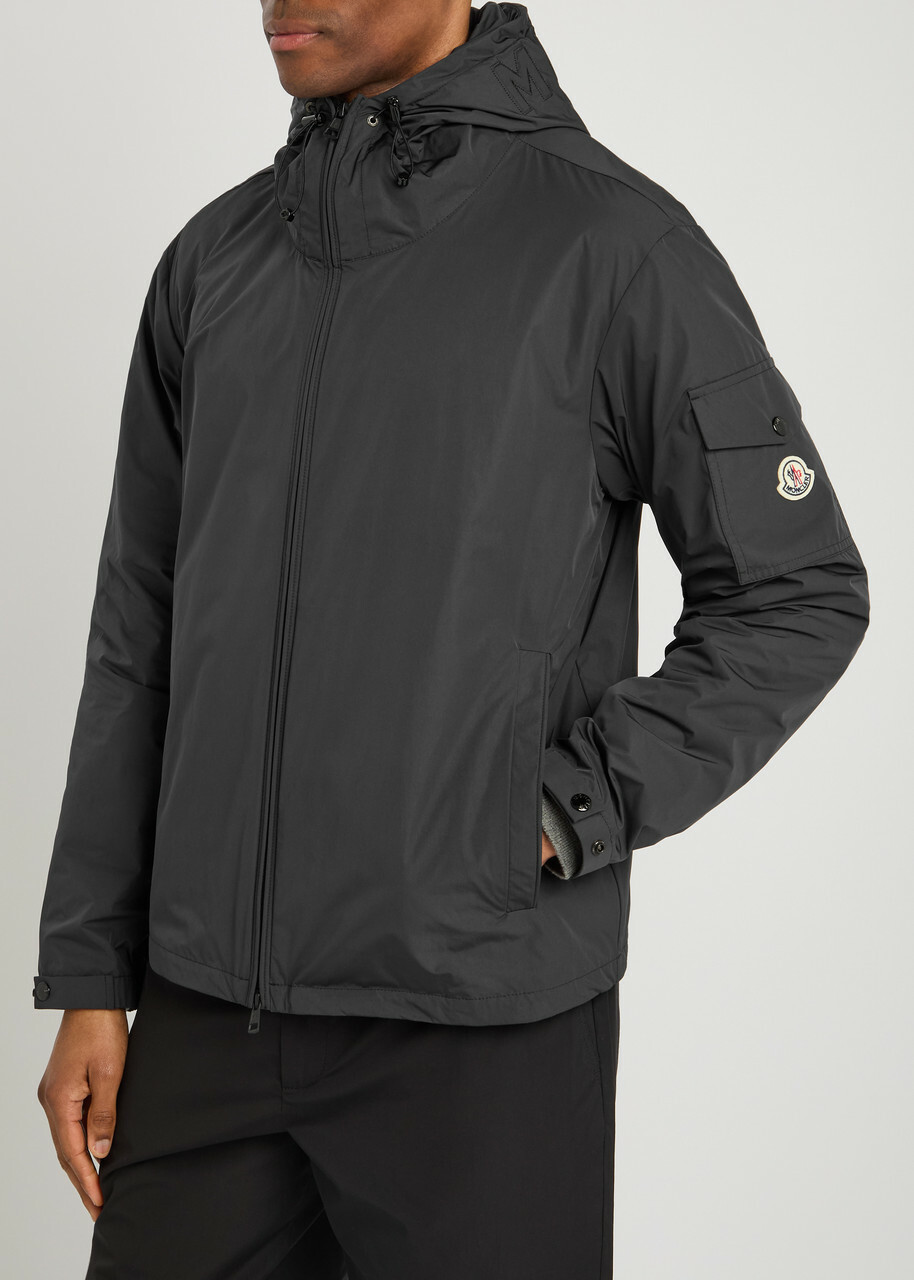 Moncler Sassiere Hooded Nylon Jacket Black Moncler
