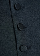 Blaze Milano Feral Satin-crepe Waistcoat Dark Blue