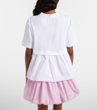 Patou Cotton jersey and faille T-shirt
