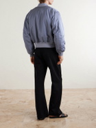 Auralee - Silk-Twill Bomber Jacket - Blue