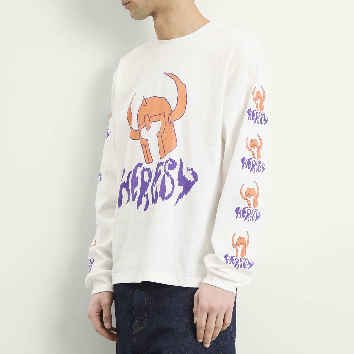 Heresy Men's Barbarian Long Sleeve T-Shirt in Ecru