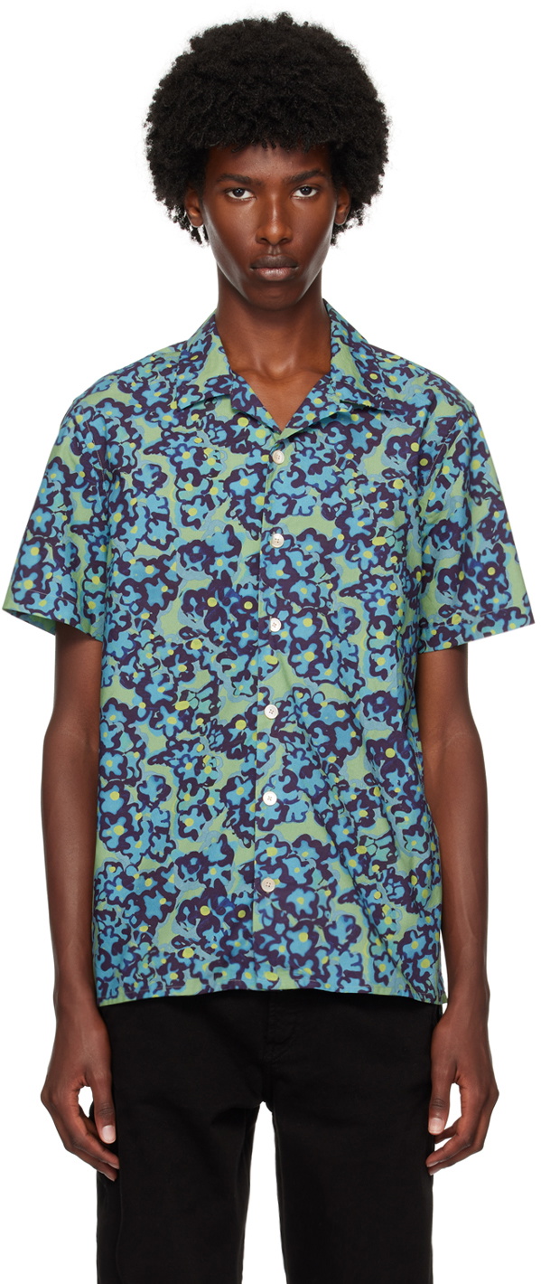 PS by Paul Smith Green Printed Shirt