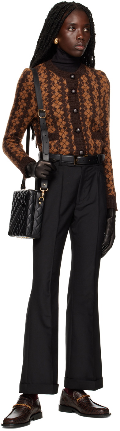 Ernest W. Baker Brown Braided Chain Loafers