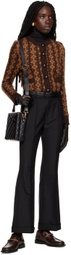 Ernest W. Baker Brown Braided Chain Loafers