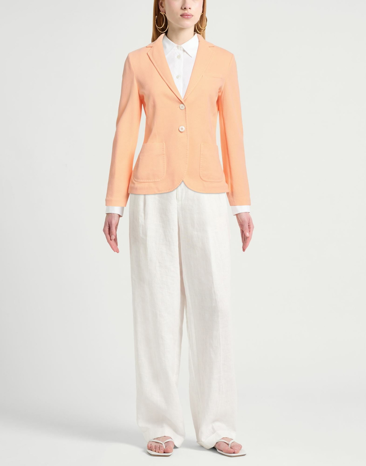 Circolo 1901 Womens Blazer in Salmon pink