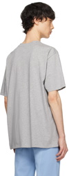 Balmain Gray Printed T-Shirt
