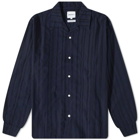 Norse Projects Men's Carsten Stripe Shirt in Dark Navy