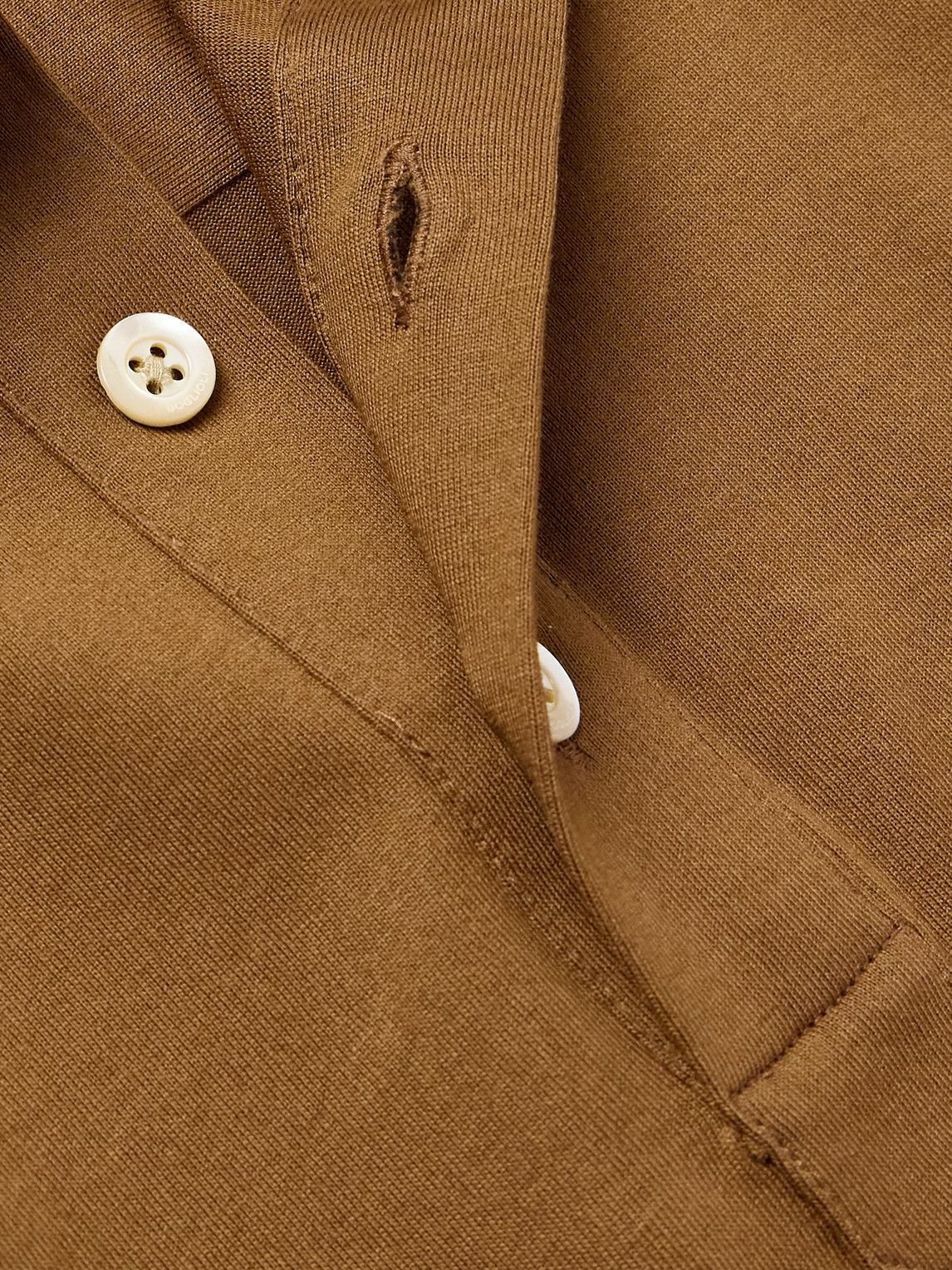 Boglioli - Cotton-Jersey Polo Shirt - Brown