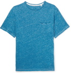 rag & bone - Owen Slub Linen-Jersey T-Shirt - Blue