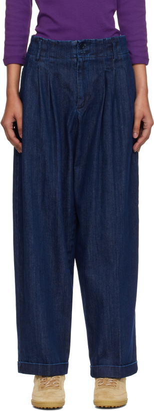 Photo: YMC Navy Earth Keaton Denim Trousers