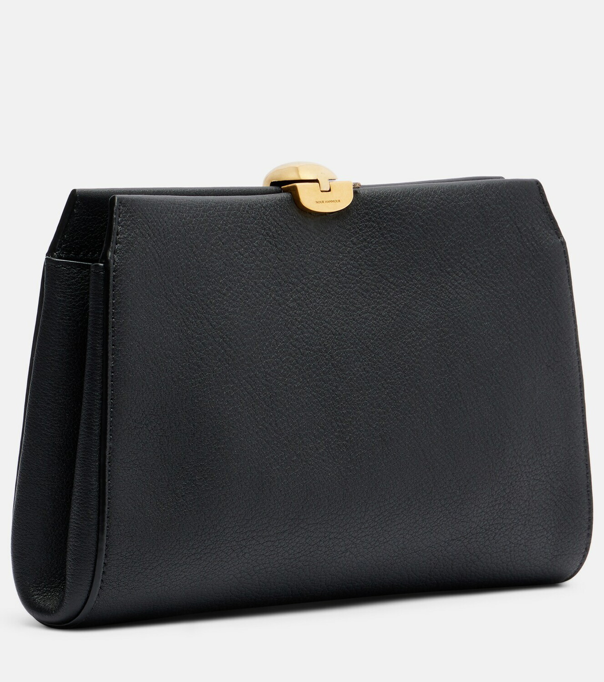Nour Hammour Lou leather clutch
