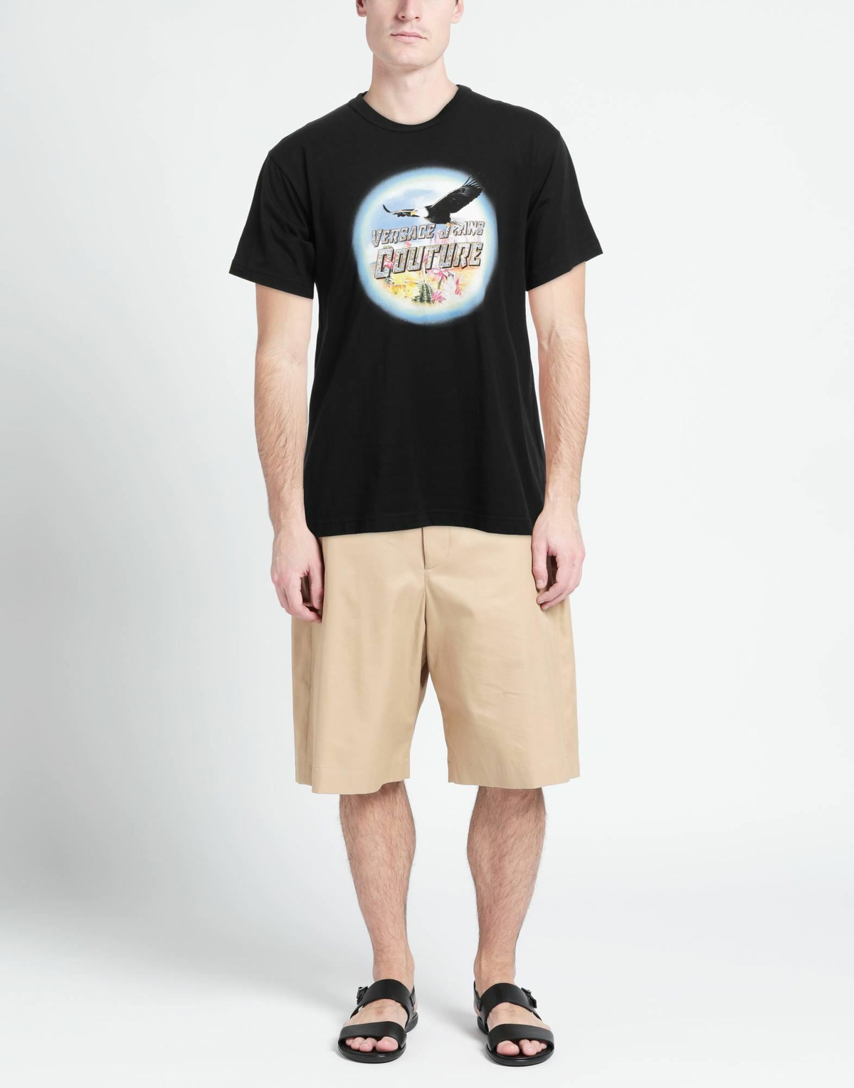 Versace Jeans Couture Mens T-shirt in Black
