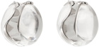 Coperni Transparent & SIlver Logo Earrings