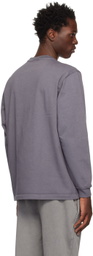 Lady White Co. Gray Rugby Long Sleeve T-Shirt