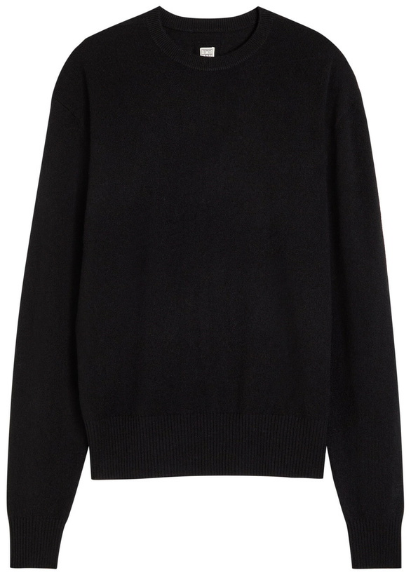 Photo: Toteme Classic Crew-neck Cashmere Jumper Black