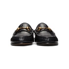Gucci Black Slip-On Roos Loafers