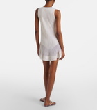Alaïa Pleated silk minidress
