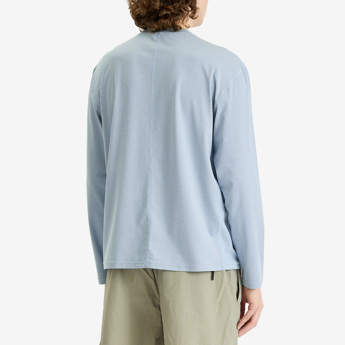 Hiking Patrol Men's Long Sleeve T-Shirt in Light Blue