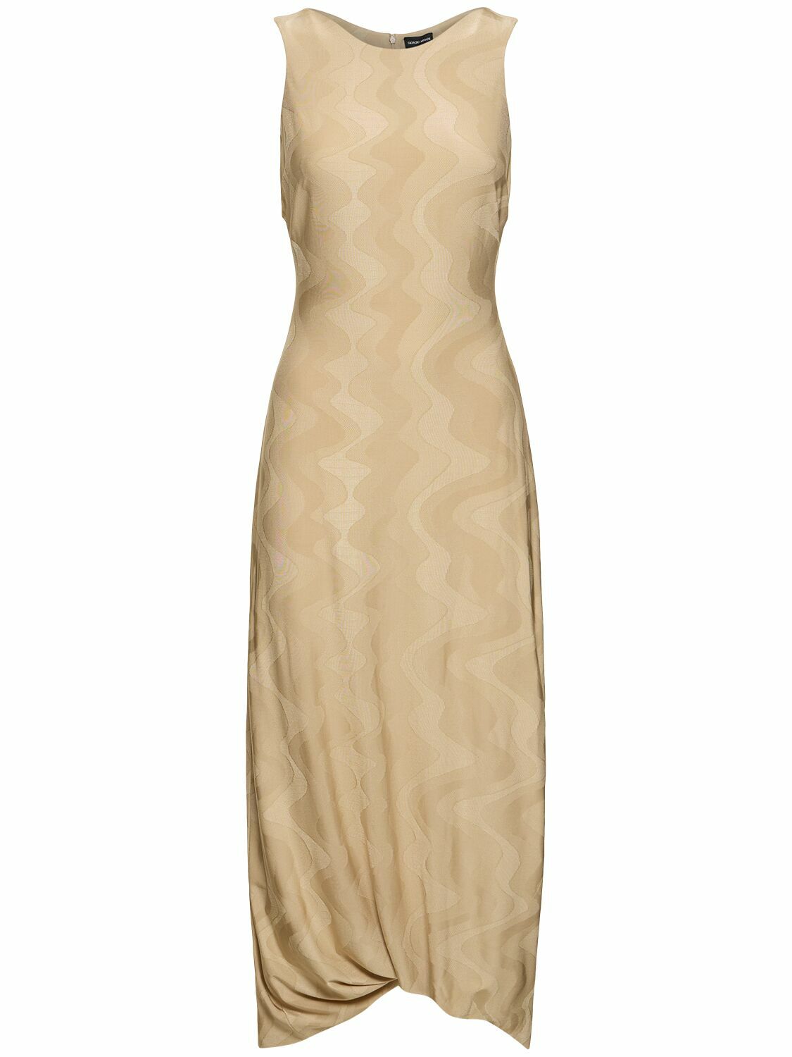 ワンピース GIORGIO ARMANI Black stretch viscose blend sheath dress Giorgio Armani Black Stretch Viscose Blend Sheath Dress