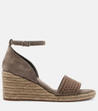 Brunello Cucinelli Suede espadrille wedges