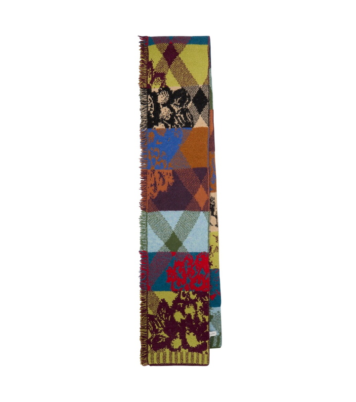 Photo: Dries Van Noten Jacquard wool-blend scarf