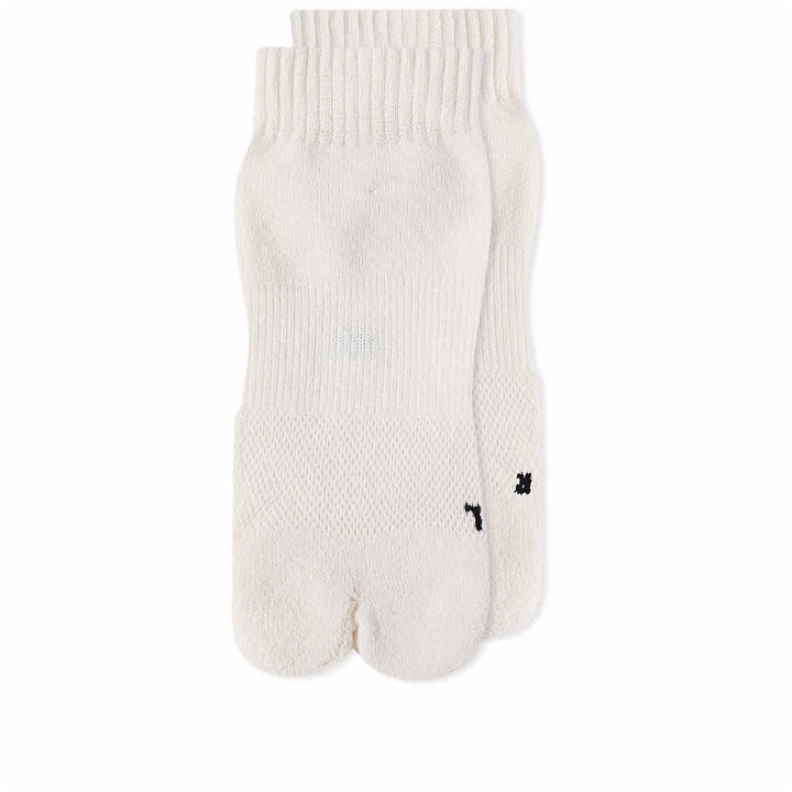 Photo: RoToTo Washi Tabi Pile Ankle Sock in White