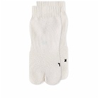 RoToTo Washi Tabi Pile Ankle Sock in White