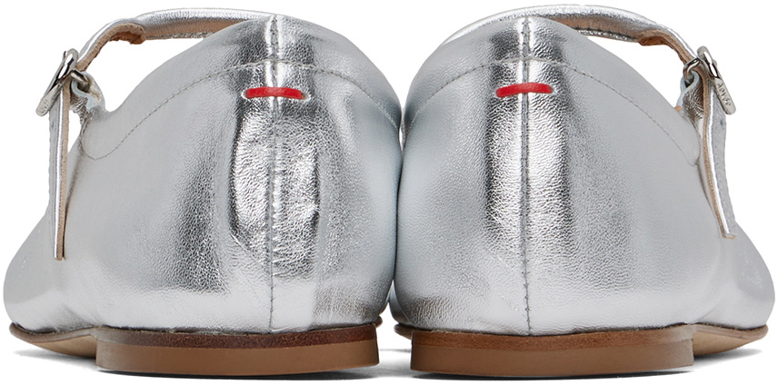 【関税込み】Uma Ballerinas - Aeyde - Leather - Silver Aeyde | UMA Black Mary Jane Flat